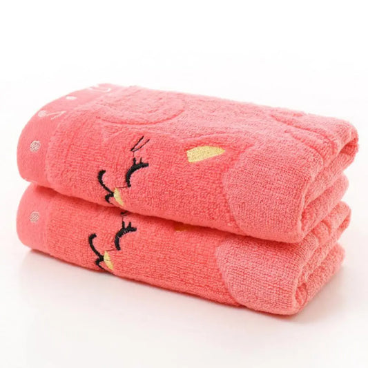 Cute Cat Musical Note Child Soft Bath Towel - (TW1010)