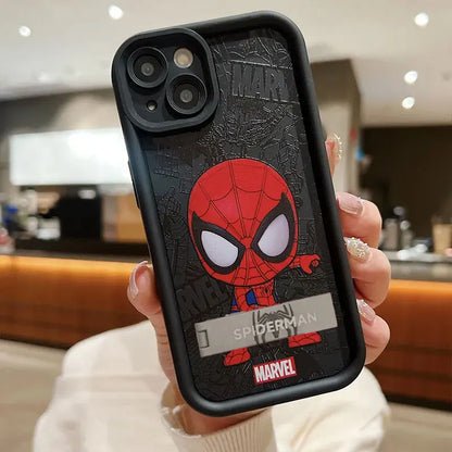 Cool Marvel Spider-Man Soft Silicone Phone Case for iPhone 16, 15, 14, 13 Pro Max, 12, 11 Pro, XR, XS Max, 7, 8 Plus, SE 2020