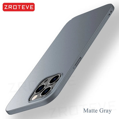 Ultra-thin, Lightweight Luxury Slim Matte Cover for iPhone 16, 15, 14 Pro Max