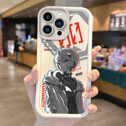 Funda de silicona antideslizante para iPhone N-Neon G-Genesis Evangelion: funda protectora para modelos iPhone 16, 15 y 14