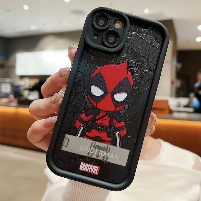 Cool Marvel Spider-Man Soft Silicone Phone Case for iPhone 16, 15, 14, 13 Pro Max, 12, 11 Pro, XR, XS Max, 7, 8 Plus, SE 2020