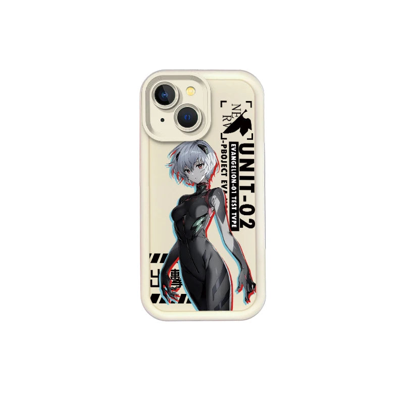 Funda de silicona antideslizante para iPhone N-Neon G-Genesis Evangelion: funda protectora para modelos iPhone 16, 15 y 14