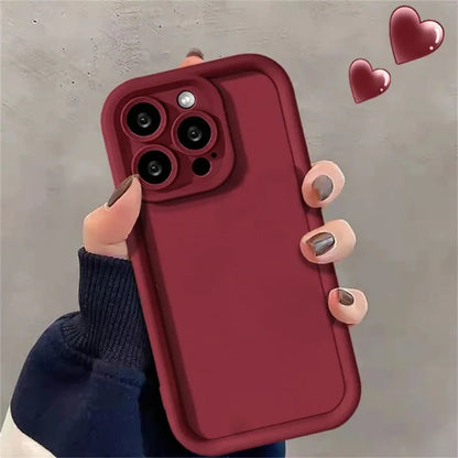 Cherry Girl Flower Candy Phone Case For iPhone 16 15 14 13 12 11 Pro Max Plus Cute Autumn Soft Silicone Case - (SN1008)