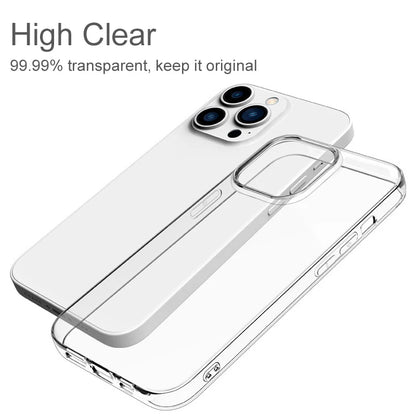 Funda de silicona transparente ultrafina para iPhone